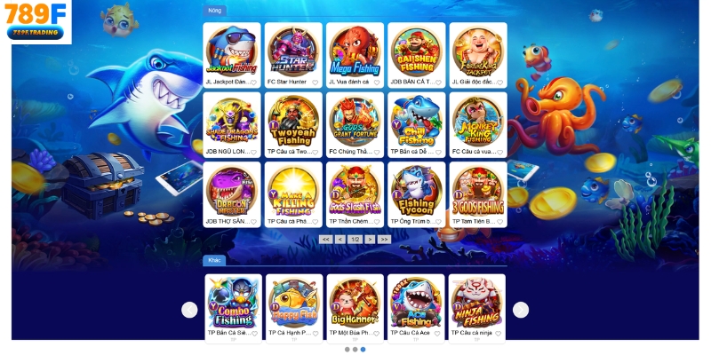 sảnh bắn cá 789F đa dạng